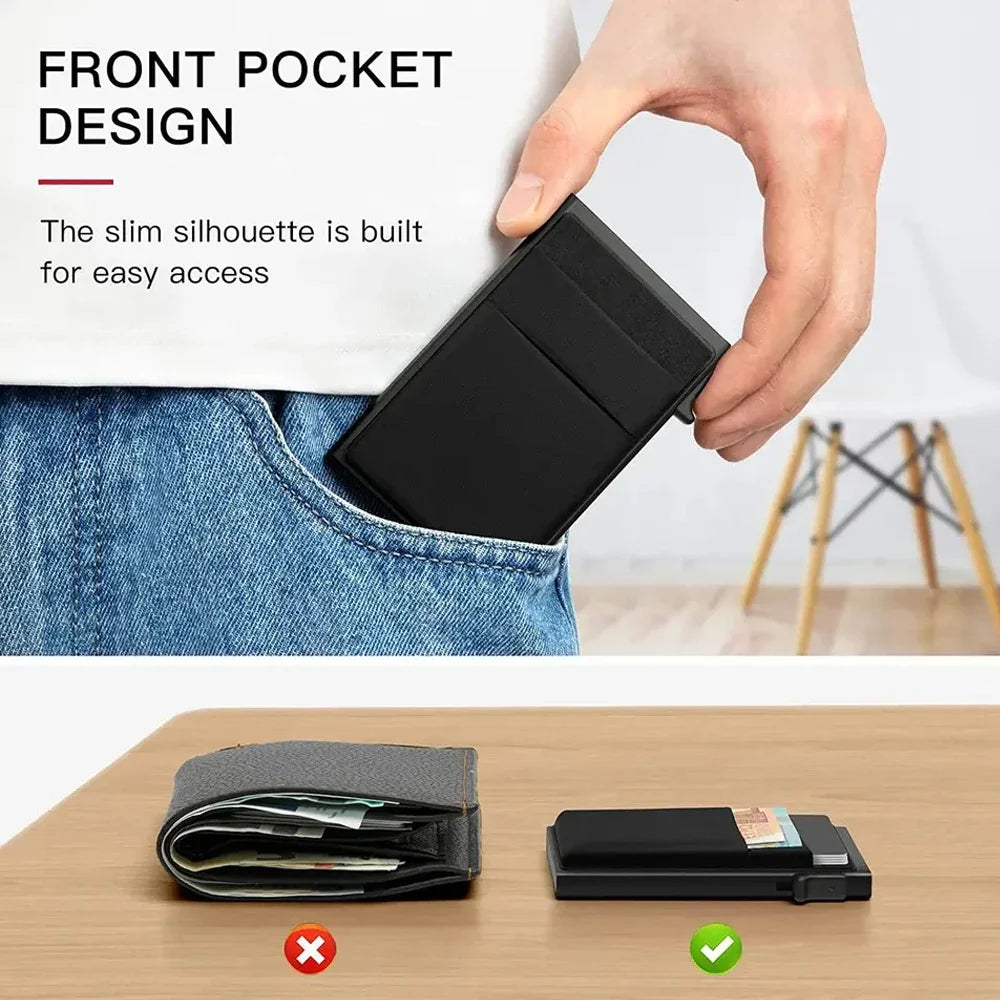 Rfid Credit Card Holder Men Thin Slim