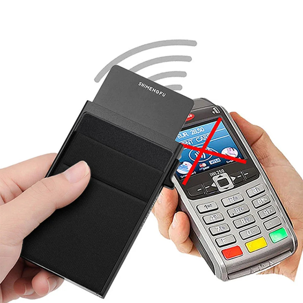 Rfid Credit Card Holder Men Thin Slim