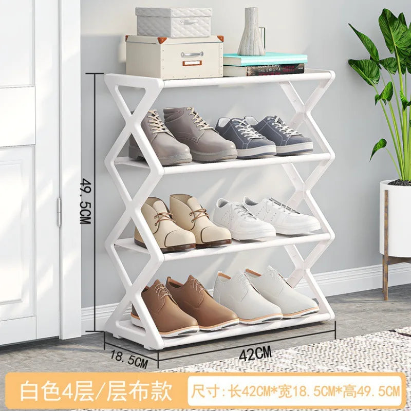 Household Simple X-shaped Shoe Rack