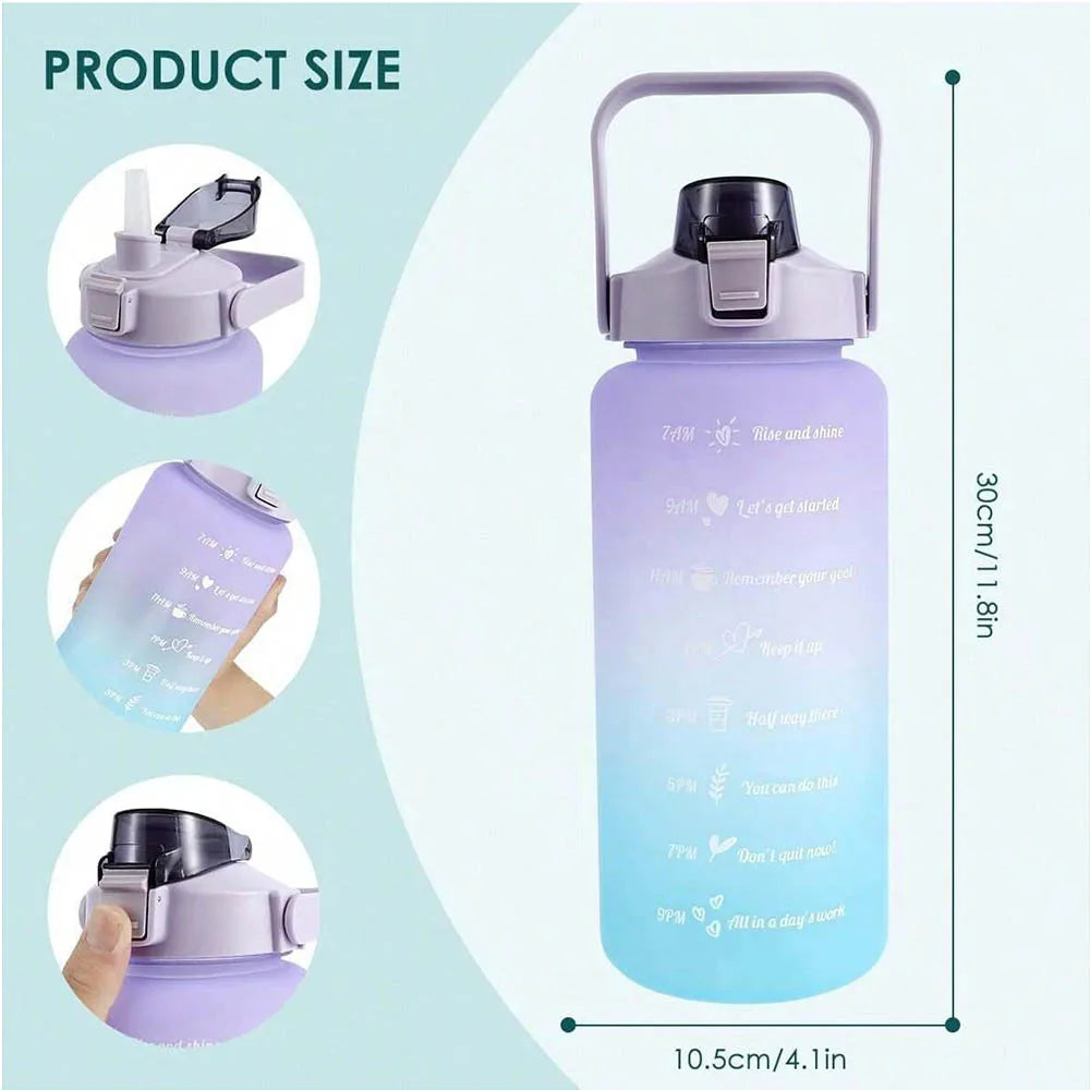 2L Water Bottle Motivational Water Bottle