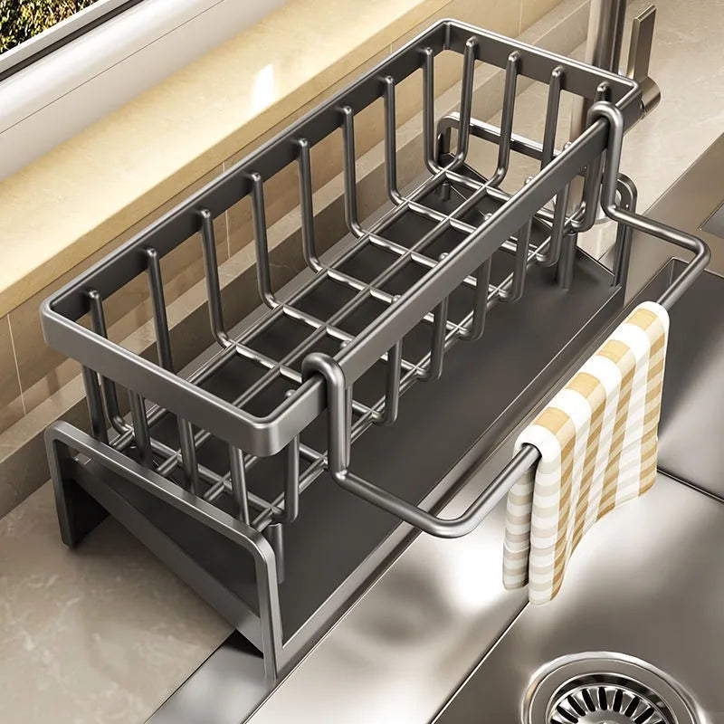 Kitchen Sink Drain Rack Organizer ABS Plastic