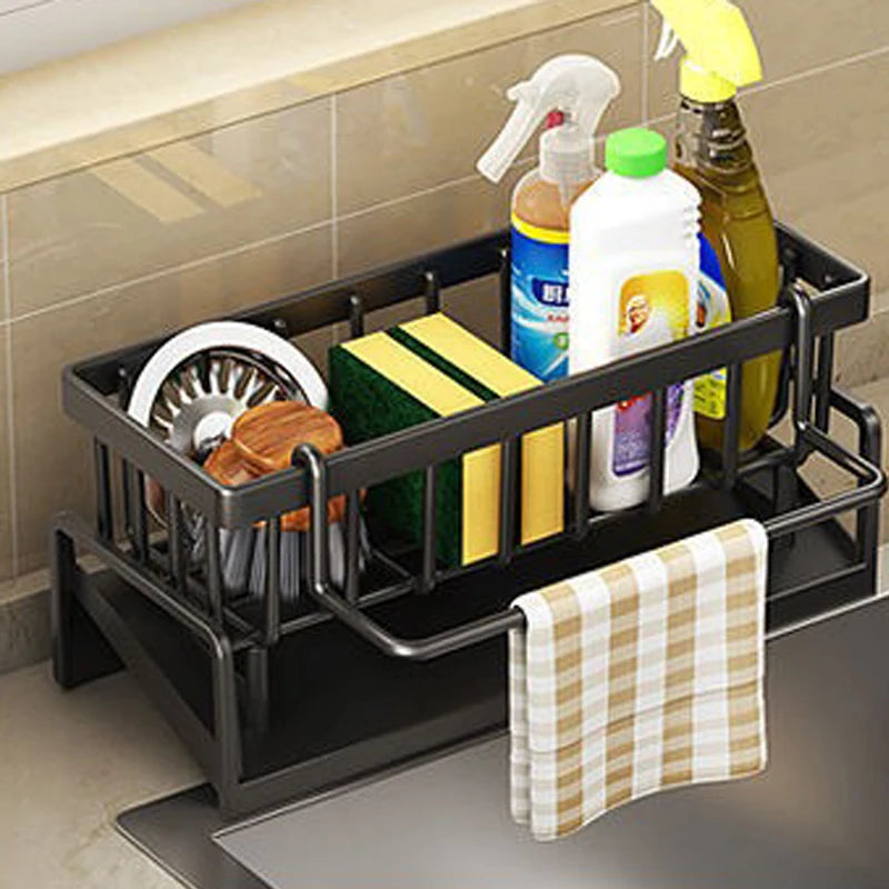 Kitchen Sink Drain Rack Organizer ABS Plastic