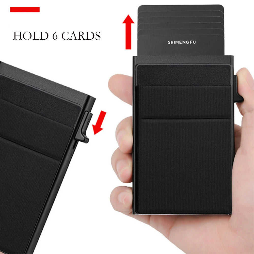 Rfid Credit Card Holder Men Thin Slim