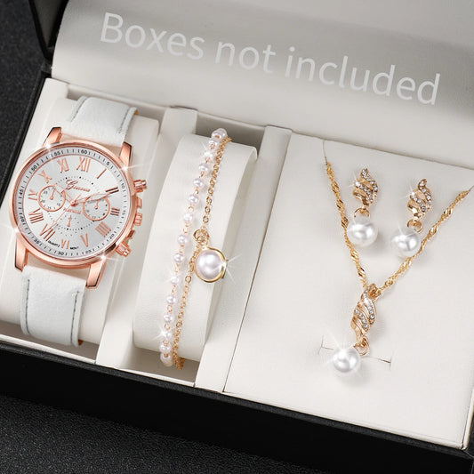 5PCS/Set Women's Watch Fashion
(Without Box)