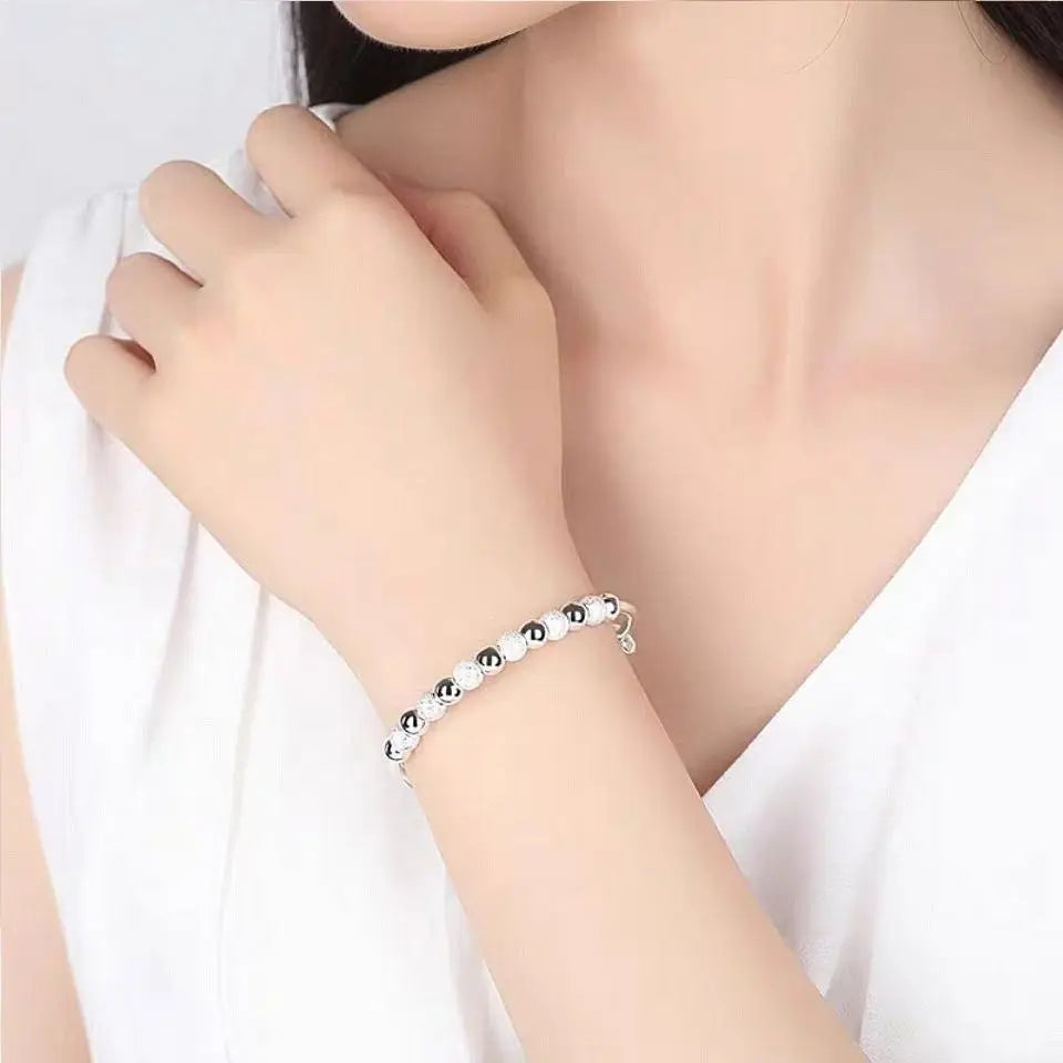 Charms 925 Silver-Color Luxury Beads Bracelets