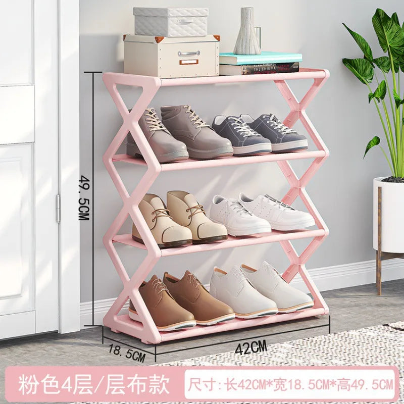 Household Simple X-shaped Shoe Rack