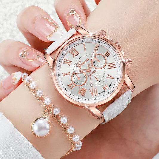 5PCS/Set Women's Watch Fashion
(Without Box)