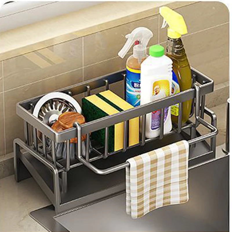 Kitchen Sink Drain Rack Organizer ABS Plastic