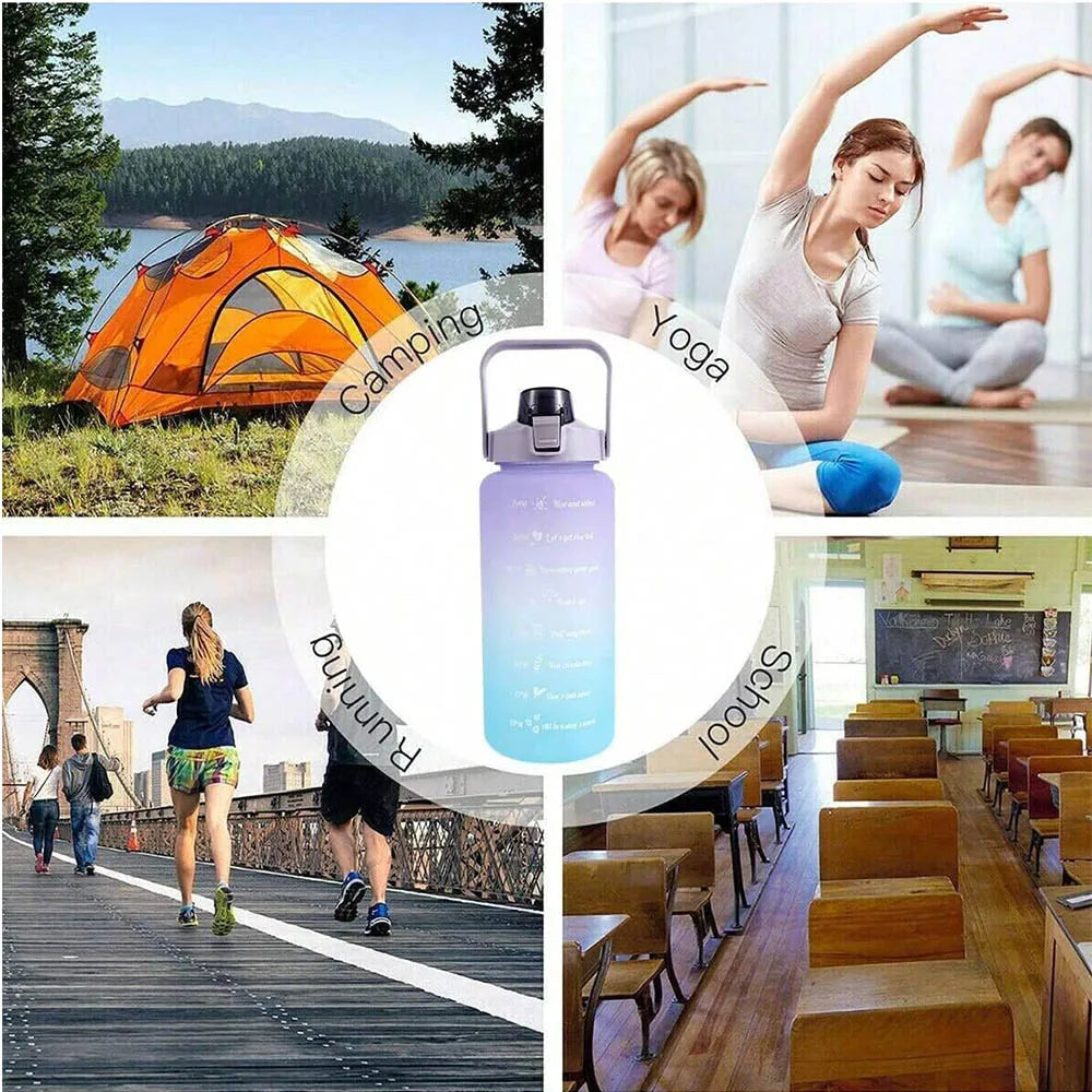 2L Water Bottle Motivational Water Bottle