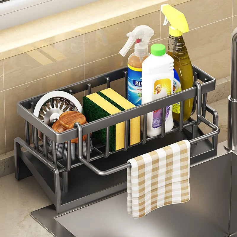 Kitchen Sink Drain Rack Organizer ABS Plastic