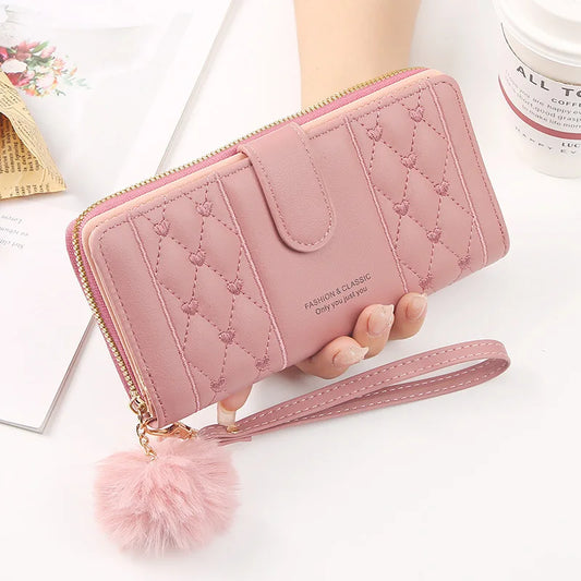 Women Long Wallet Pu Leather Card Holder Large Capacity