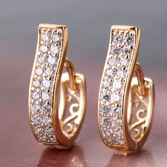 Hoop Earrings Women  Luxury Trendy Jewelry