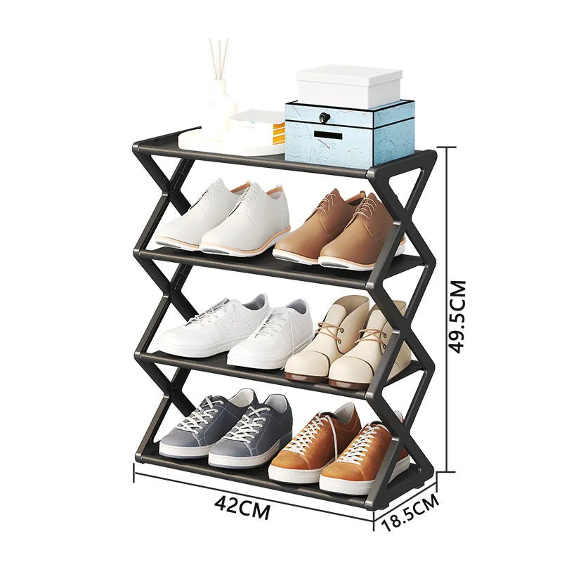 Household Simple X-shaped Shoe Rack